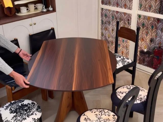 桌省空间圆桌好夹菜究竟怎么选？不朽情缘首页选餐桌的纠结：长(图8)